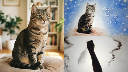 Custom Pet & Owner Sand Art Portrait Video