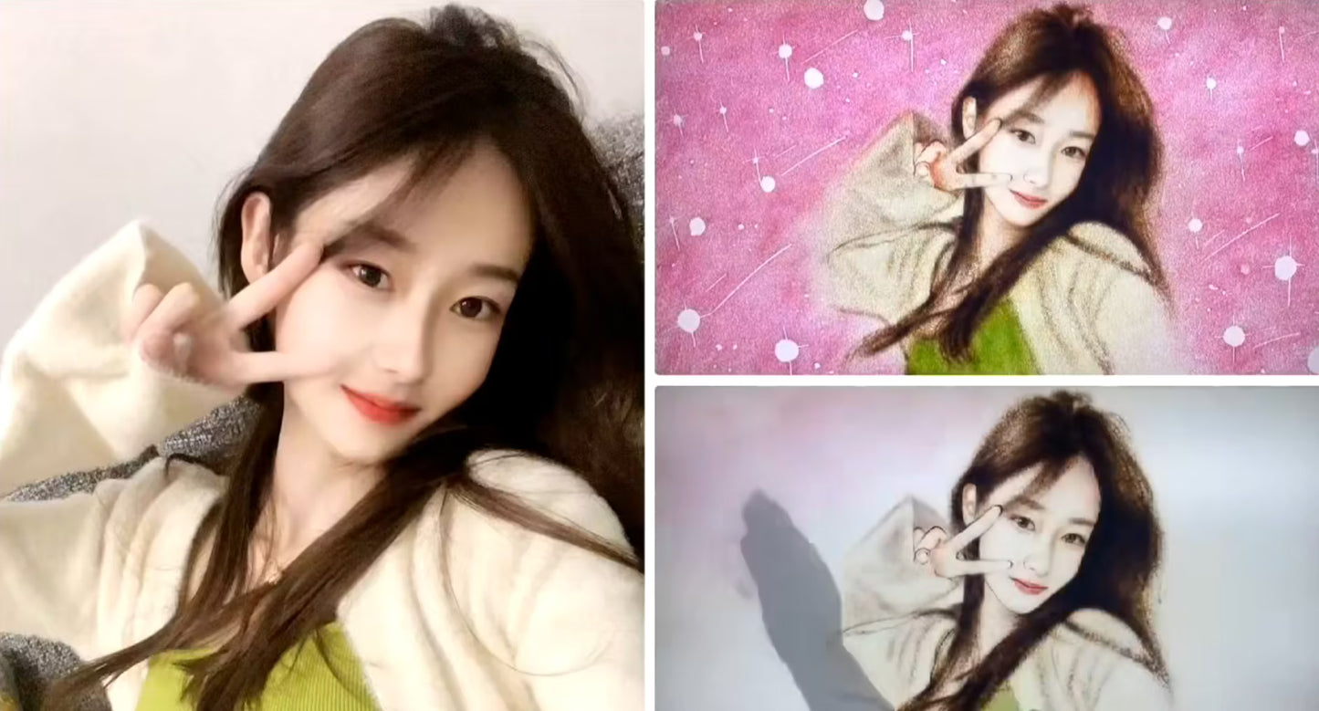 Custom Colored Sand Portrait Video —An Ideal Choice for Gifts to Loved Ones, Birthday Wishes, and Anniversaries