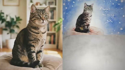 Custom Pet & Owner Sand Art Portrait Video